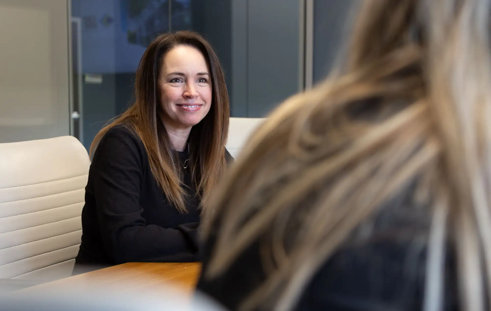 Meeting between two people